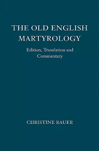 The Old English Martyrology cover