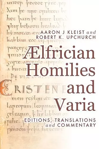 Ælfrician Homilies and Varia cover