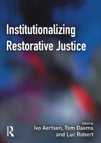 Institutionalizing Restorative Justice cover