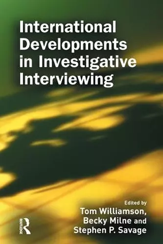 International Developments in Investigative Interviewing cover