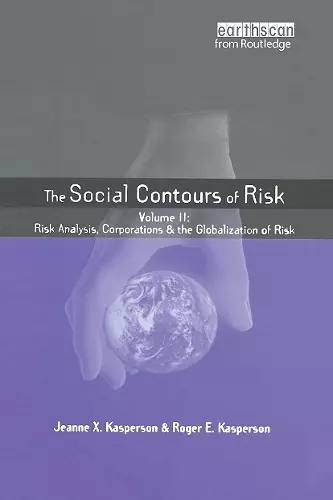 Social Contours of Risk cover