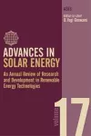 Advances in Solar Energy: Volume 17 cover