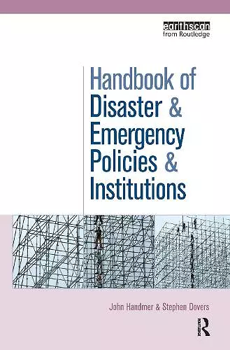 The Handbook of Disaster and Emergency Policies and Institutions cover