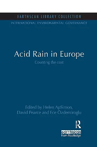 Acid Rain in Europe cover