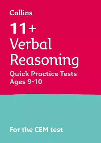 11+ Verbal Reasoning Quick Practice Tests Age 9-10 (Year 5) cover