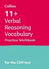 11+ Verbal Reasoning Vocabulary Practice Workbook cover