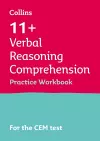 11+ Verbal Reasoning Comprehension Practice Workbook cover