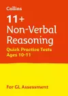 11+ Non-Verbal Reasoning Quick Practice Tests Age 10-11 (Year 6) Book 1 cover