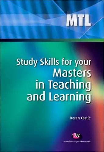 Study Skills for your Masters in Teaching and Learning cover