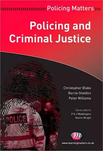 Policing and Criminal Justice cover