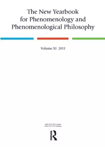 The New Yearbook for Phenomenology and Phenomenological Philosophy cover