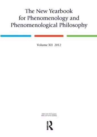 The New Yearbook for Phenomenology and Phenomenological Philosophy cover