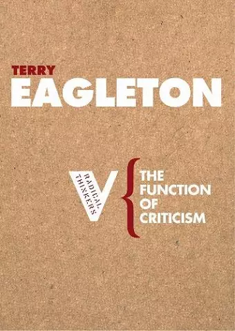 The Function of Criticism cover