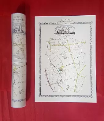 Reddicap Heath 1882 - Old Map Supplied Rolled in a Clear Two Part Screw Presentation Tube - Print Size 45cm x 32cm cover