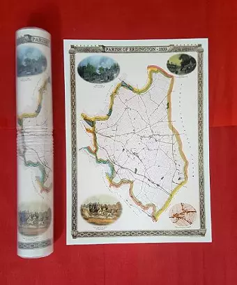 Parish of Erdington 1833 - Old Map Supplied in a Clear Two Part Screw Presentation Tube - Print Size 45cm x 32cm cover