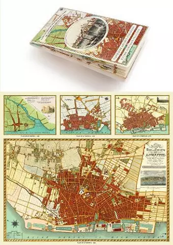 Liverpool 1650 to 1821 - Fold Up Map Containing Town Plans of Liverpool that include Liverpool 1650, 1725, 1795 and Sherwood's plan of Liverpool and Environs 1821 cover