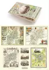 Gloucestershire 1611 – 1836 – Fold Up Map that features a collection of Four Historic Maps, John Speed’s County Map 1611, Johan Blaeu’s County Map of 1648, Thomas Moules County Map of 1836 and a Plan of Gloucester 1805 by Cole and Roper. The maps als... cover