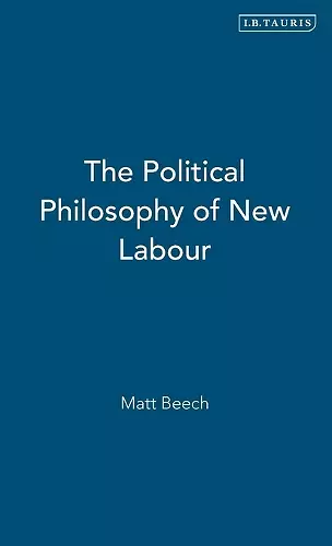 The Political Philosophy of New Labour cover