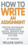 How To Write An Assignment, 8th Edition cover