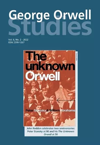 George Orwell Studies Vol.6 No.2 cover