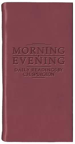 Morning And Evening – Matt Burgundy cover