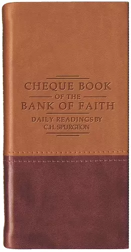 Chequebook of the Bank of Faith – Tan/Burgundy cover