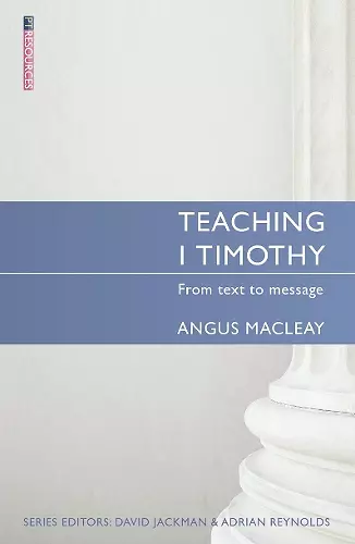 Teaching 1 Timothy cover