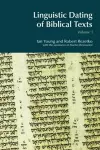 Linguistic Dating of Biblical Texts: Vol 1 cover