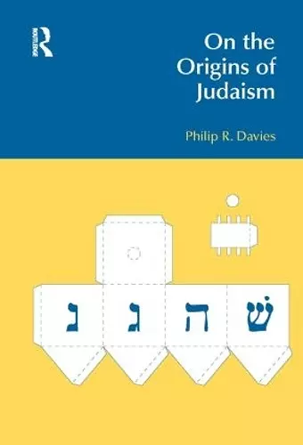 On the Origins of Judaism cover