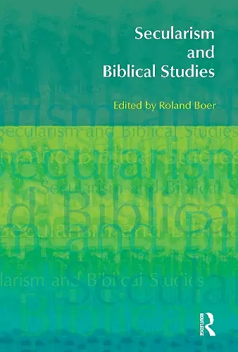 Secularism and Biblical Studies cover