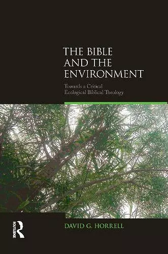 The Bible and the Environment cover