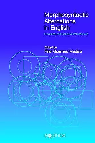 Morphosyntactic Alternations in English cover