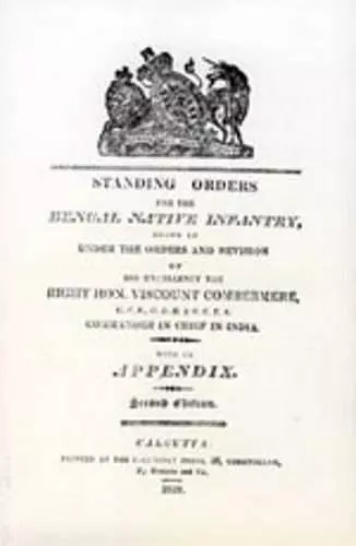 Standing Orders for the Bengal Native Infantry 1829 cover