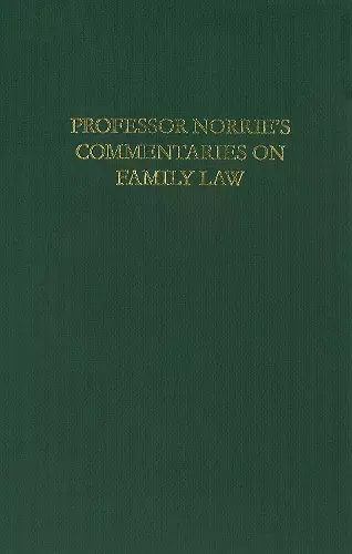 Norrie's Commentaries on Family Law cover