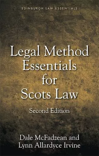 Legal Method Essentials for Scots Law cover