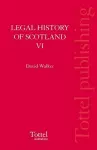 Legal History of Scotland cover