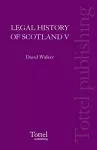 Legal History of Scotland cover