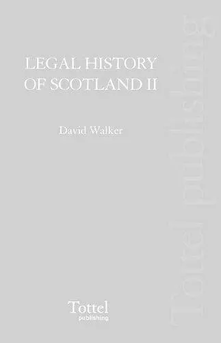 Legal History of Scotland cover