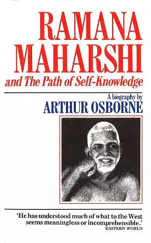 Ramana Maharshi And The Path Of Self Knowledge cover