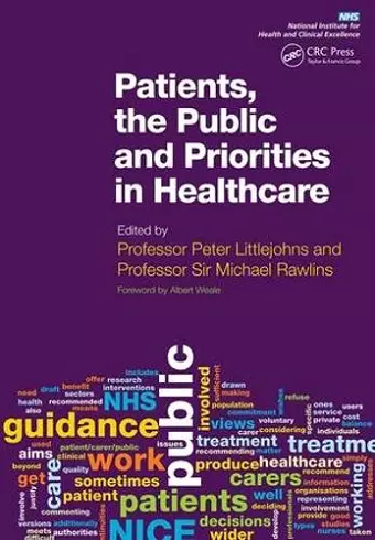 Patients, the Public and Priorities in Healthcare cover