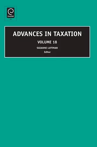 Advances in Taxation cover