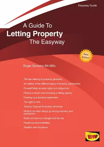 A Guide to Letting Property The Easyway cover