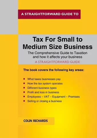 Tax for Small to Medium Size Business cover