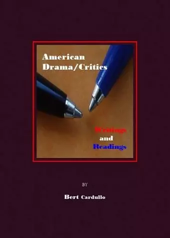 American Drama/Critics cover