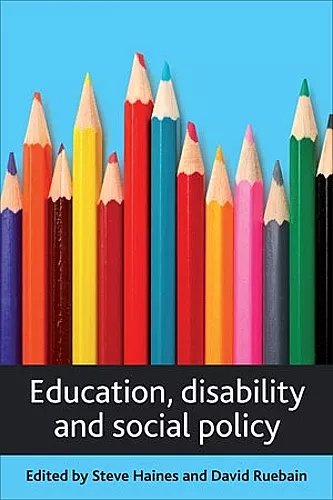 Education, disability and social policy cover