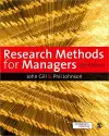 Research Methods for Managers cover