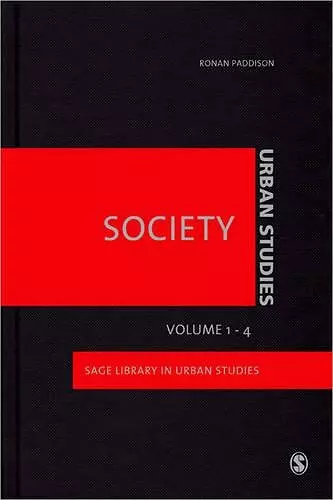 Urban Studies - Society cover