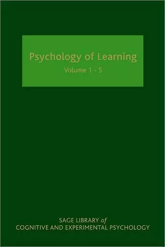 Psychology of Learning cover