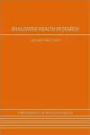 Qualitative Health Research cover