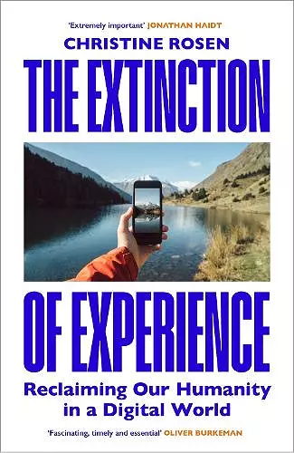 The Extinction of Experience cover